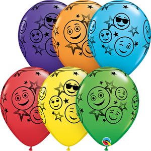 ballon latex emoji sourire