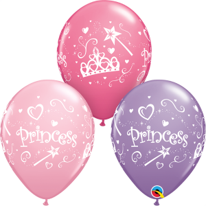 ballon latex princesse/couronne