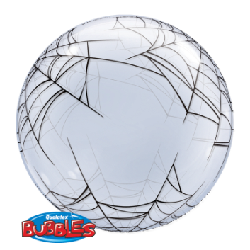 ballon bubble transparent toile d'araignee