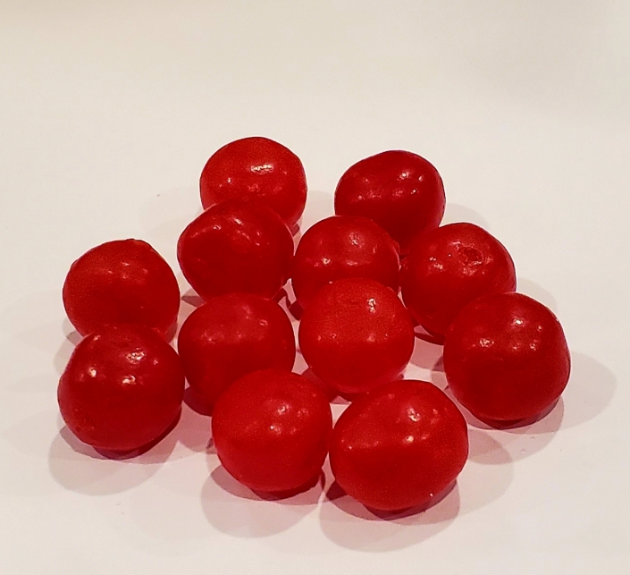 # 262 jujubes boule rouge surette 1.99/100g bonbonniere