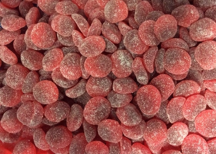 #269 jujubes tranche cerise surette 2.19/100g bonbonniere