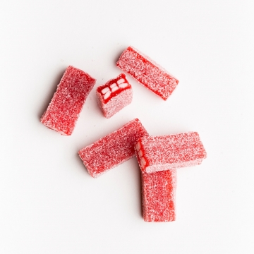 Brique à la fraise surette