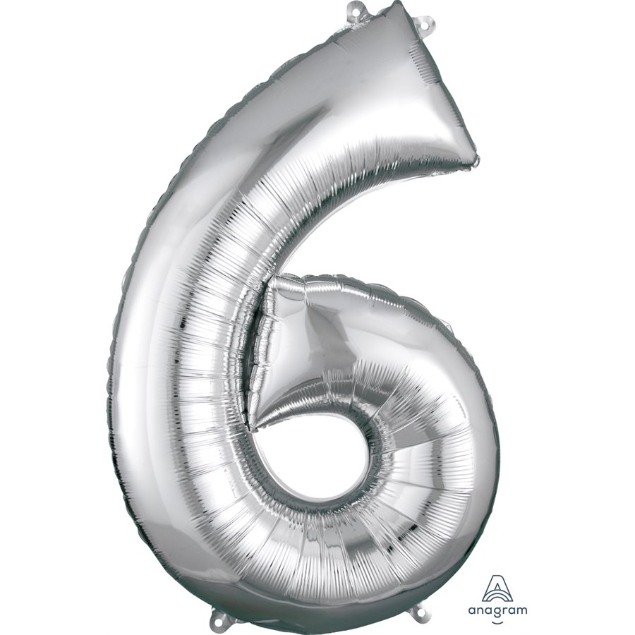 chiffre 6 argent 34po