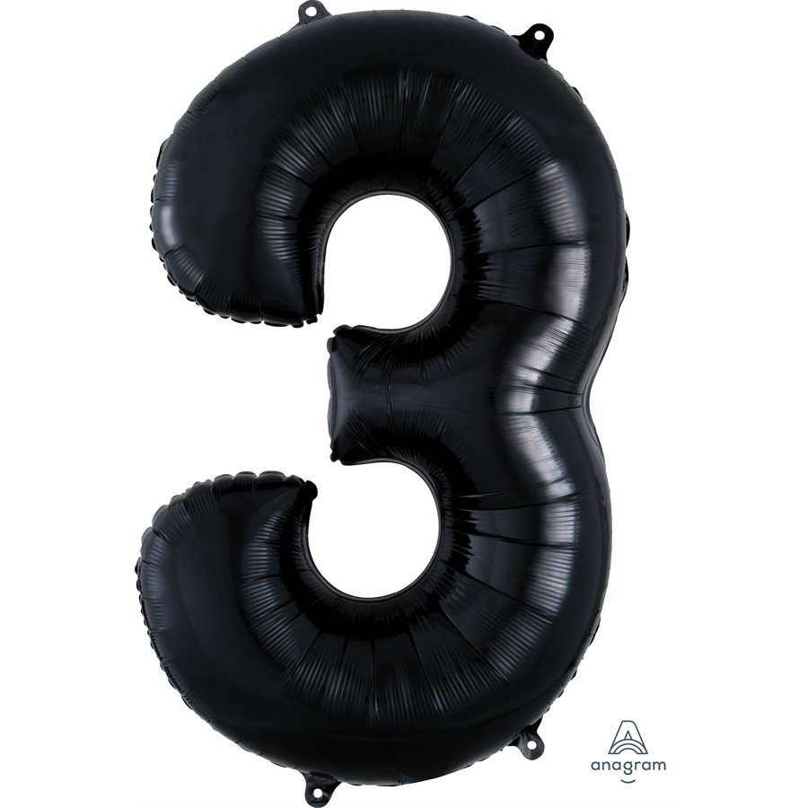 chiffre 3 noir 34po