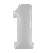chiffre 1 blanc 34po