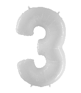 chiffre 3 blanc 34po