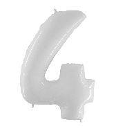 chiffre 4 blanc 34po