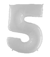 chiffre 5 blanc 34po