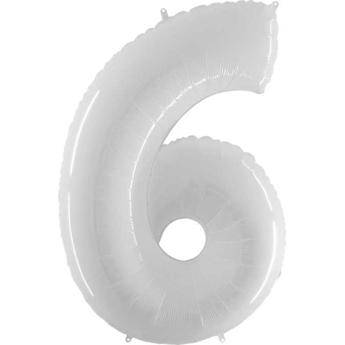 chiffre 6 blanc 34po
