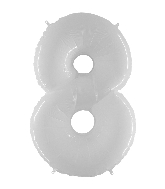 chiffre 8 blanc 34po